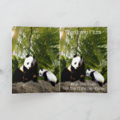 Mama und Baby Panda, Muttertag Karte (Innenseite)