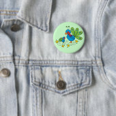 Mama-und Baby-Pfau Button (Beispiel)