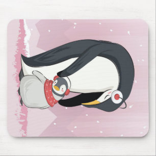Mama und Baby Pinguin   Geschenke für Baby Mousepad