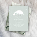 Mama und Baby Polar Bear Blue Baby Dusche Einladung<br><div class="desc">Ein Babyduschthema für den Winter,  das eine Darstellung eines Mama- und Babypolarbären zeigt,  umgeben von Schneeflocken. Der Hintergrund ist blau. Passen Sie den Text mit den Details Ihrer Veranstaltung an.</div>