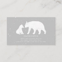 Mama und Baby Polar Bear Gray Baby Diaper Raffel