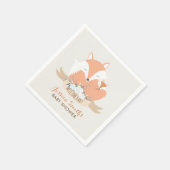 Mama und Baby Red Fox Babydusche Serviette (Ecke)