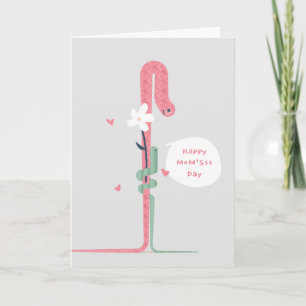 Mama und Baby Schlangen Karte