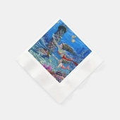 Mama und Baby Serviette (Ecke)