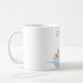 Mama und Baby Siegel Pup on Ice Winter Baby Dusche Kaffeetasse (Links)