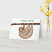 Mama und Baby-Slots "hängen da drin"-Karte Karte (Gelbe Blume)