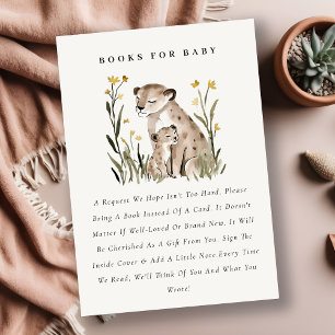 Mama und Baby-Tiger-Laub-Bücher für Baby-Party Begleitkarte
