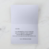 Mama und Baby Tiger Lila Dankeschön Karte (Innenseite)