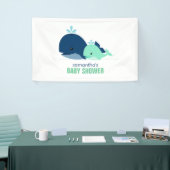 Mama und Baby Whales Gender Neutral Baby Dusche Banner (Messeveranstaltung)