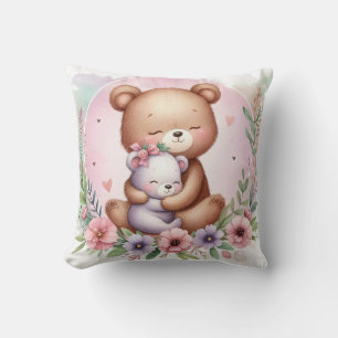 Mama und Babybär Kissen