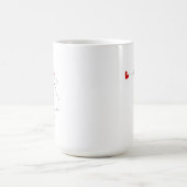 Mama und Babybären hören Minimalistisch Personalis Kaffeetasse (Mittel)