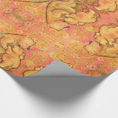 Mama- und Babybärenverpackungspapier Geschenkpapier (Ecke)