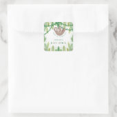 Mama und Babydusche Danke Quadratischer Aufkleber (Tasche)