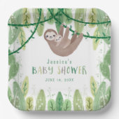 Mama- und Babydusche Pappteller (Vorderseite)