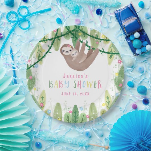 Mama- und Babydusche Pappteller (Party)