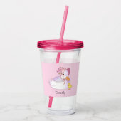 Mama und Babyente Acryltrinkbecher (Rückseite)