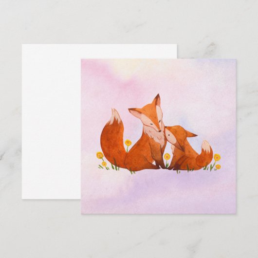 Mama und Babyfuchs (Vorne/Hinten)