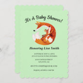 Mama- und Babyfußdusche Einladung (Vorne/Hinten)