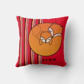 Mama und Babyfußwirbel Kissen (Rückseite)