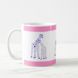 Mama- und Babygiraffe Kaffeetasse