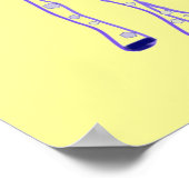 Mama- und Babygiraffe Poster (Ecke)