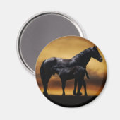 Mama und Babykälte Magnet (Vorderseite/Rückseite)