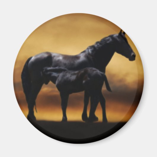 Mama und Babykälte Magnet (Vorne)