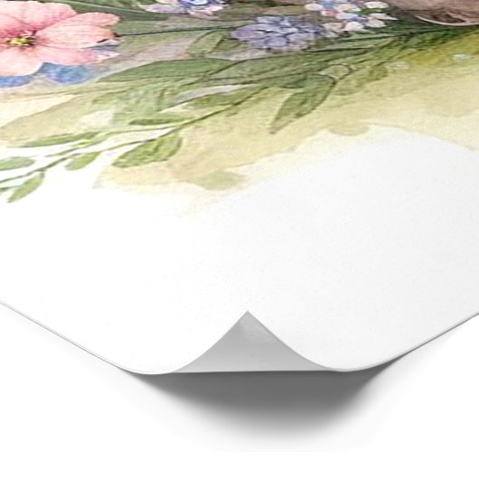 Mama und Babyschaf Poster (Ecke)