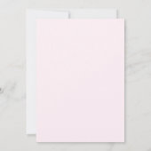 Mama und Babyschale {pink} Babydusche Einladung (Rückseite)