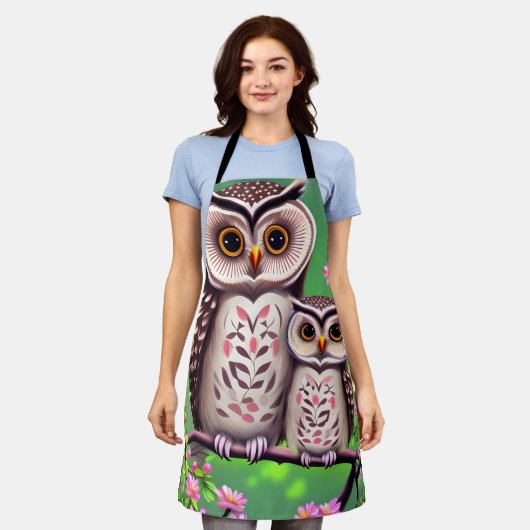 Mama und Babyschale Schürze (Getragen)