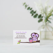 Mama- und Babywaschkarten Telefonnummerkarte (Stehend Vorderseite)