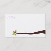 Mama- und Babywaschkinder Kläranlage Telefonnummerkarte (Rückseite)