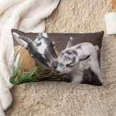 Mama und Babyziege Lendenkissen (Decke)