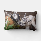 Mama und Babyziege Lendenkissen (Rückseite)