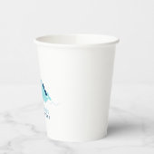 Mama und Blue Baby Whales Paper Cup Pappbecher (Links)