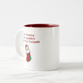 Mama-und des Vatis Weihnachtsgeschenk Zweifarbige Tasse (Vorderseite Links)