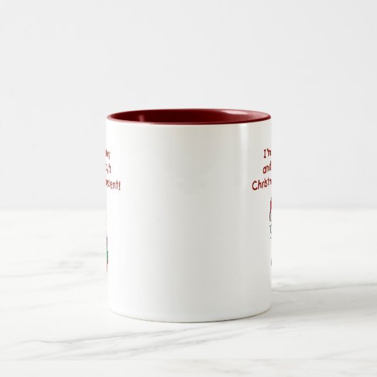 Mama-und des Vatis Weihnachtsgeschenk Zweifarbige Tasse (Mittel)