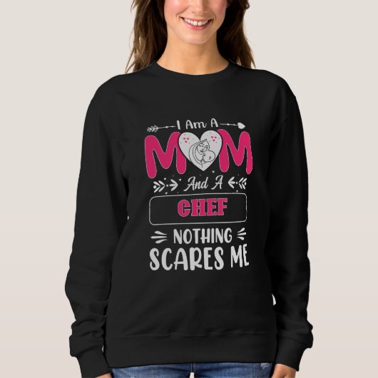 Mama und ein Koch, nichts macht mich unheimlich, l Sweatshirt (Vorderseite)