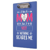 Mama und ein Tierarzt nichts macht mir Sorgen, lus Klemmbrett (Links)