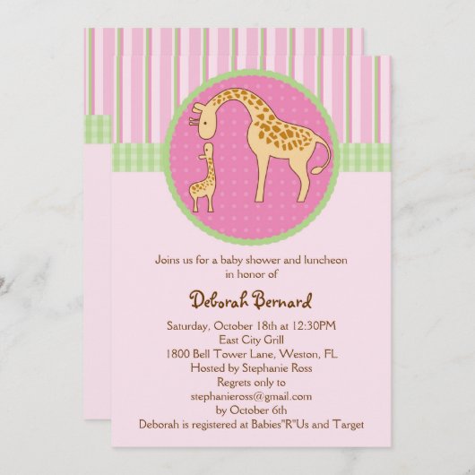 Mama-und Einladung (Vorne/Hinten)