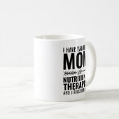 Mama und Ernährungstherapeut lustig Kaffeetasse (VorderseiteRechts)