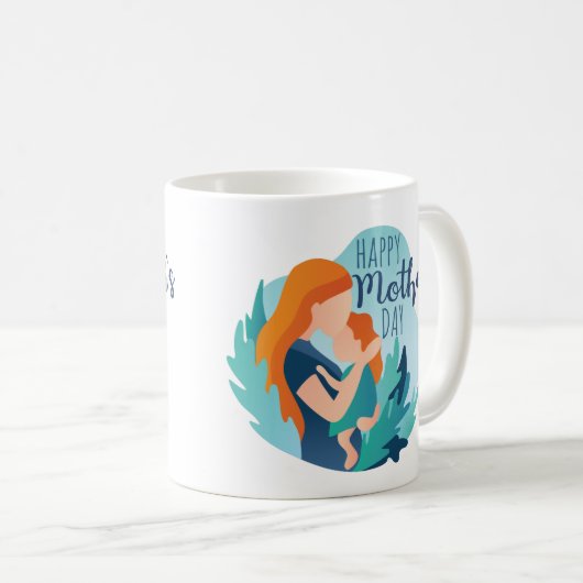 Mama und Geschenke für junge Mütter Kaffeetasse (VorderseiteRechts)