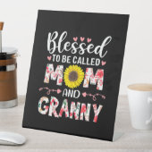 Mama und Granny Floral Geburtstag Sockelschild (In Situ)