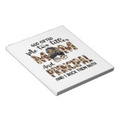 Mama und Hauptmütter zum Geburtstag Notizblock (angewinkelt)