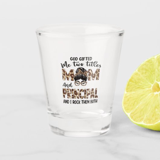Mama und Hauptmütter zum Geburtstag Schnapsglas (Vorderseite)