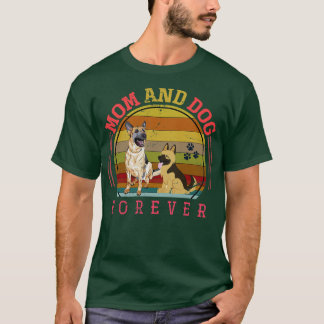 Mama und Hund für immer Haustier deutscher Hirte T-Shirt