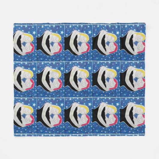 Mama und ich fleecedecke (Vorderseite (Horizontal))