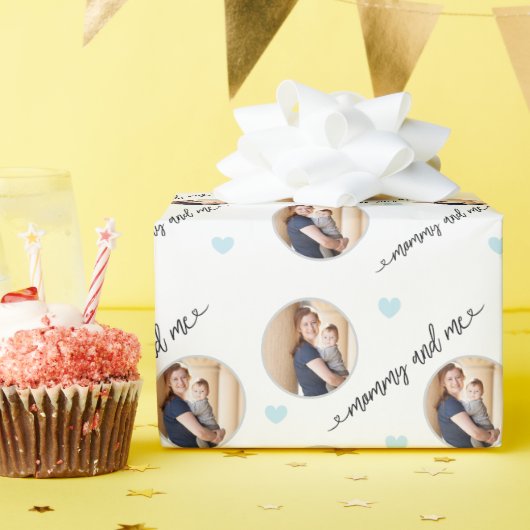 Mama und ich Foto für Muttertag Geschenkpapier (Geburtstagsparty)