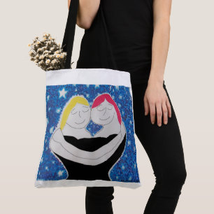 Mama und ich ganz über Druck-großer Taschen-Tasc Tasche
