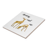 Mama und ich Hirsch Fliese (Seite)